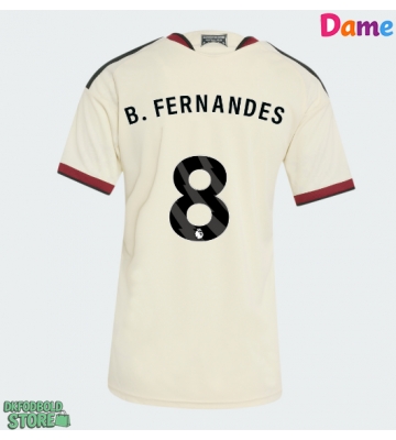Manchester United Bruno Fernandes #8 Replika Tredjetrøje Dame 2026-27 Kortærmet